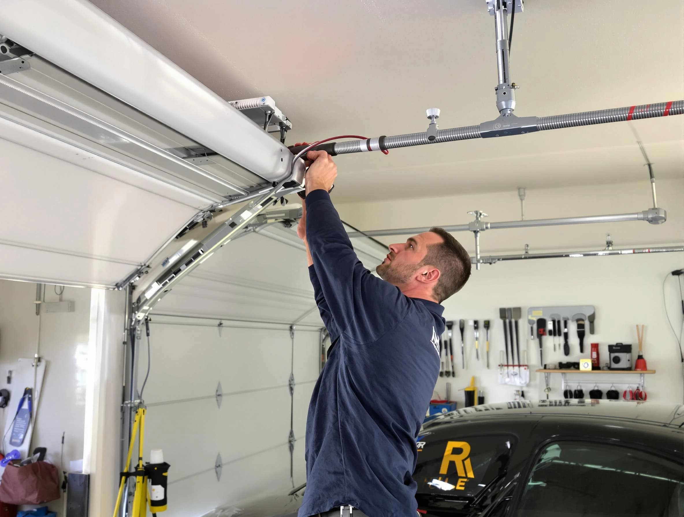 McCalla Garage Door Repair technician performing garage door cable repair in McCalla