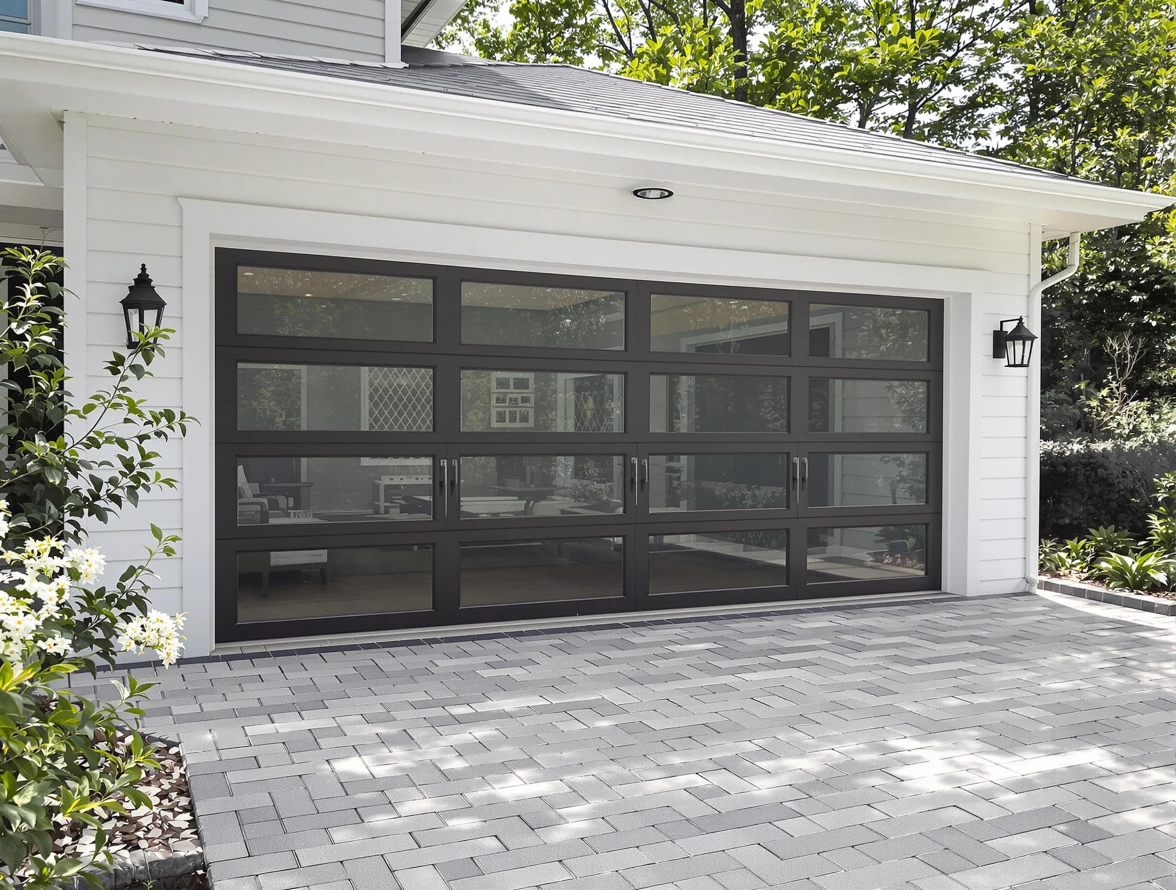 McCalla Garage Door Repair design specialist presenting custom garage door options to McCalla homeowner