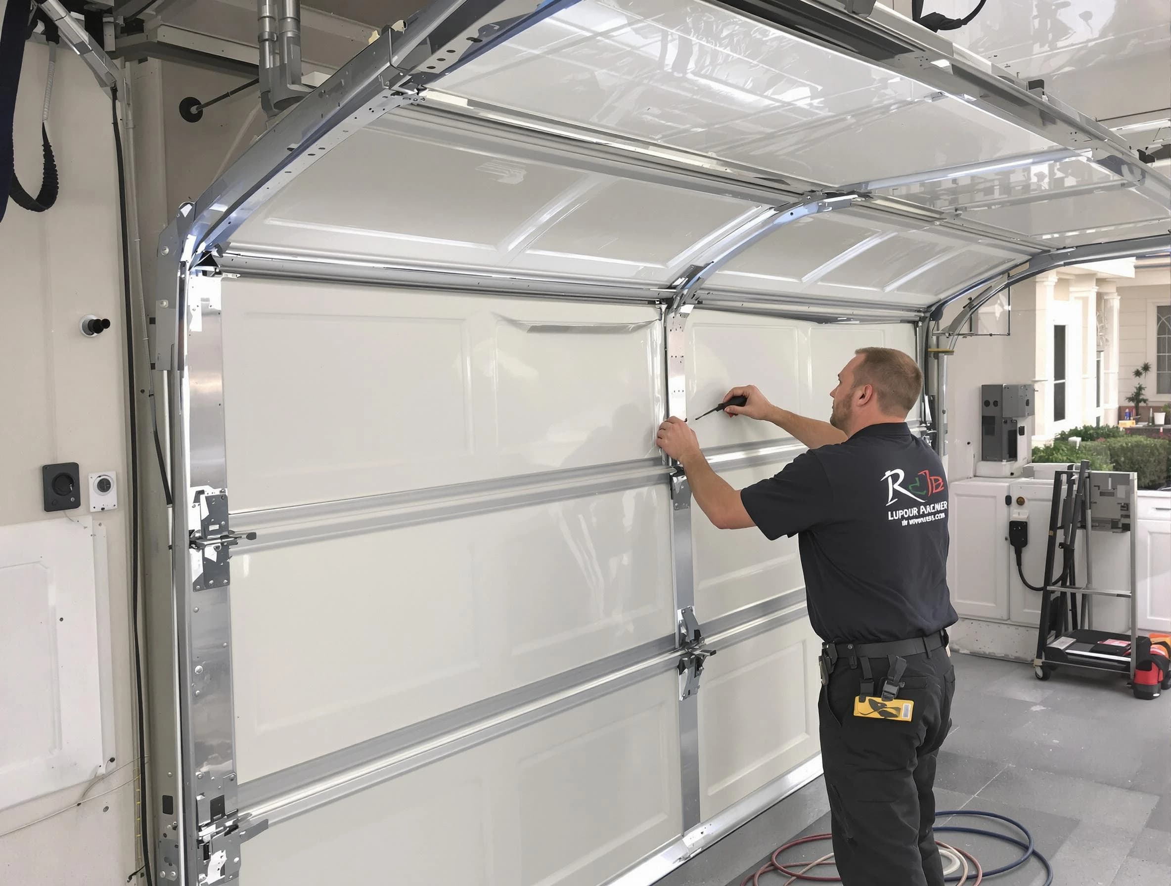 McCalla Garage Door Repair professional performing panel repair in McCalla