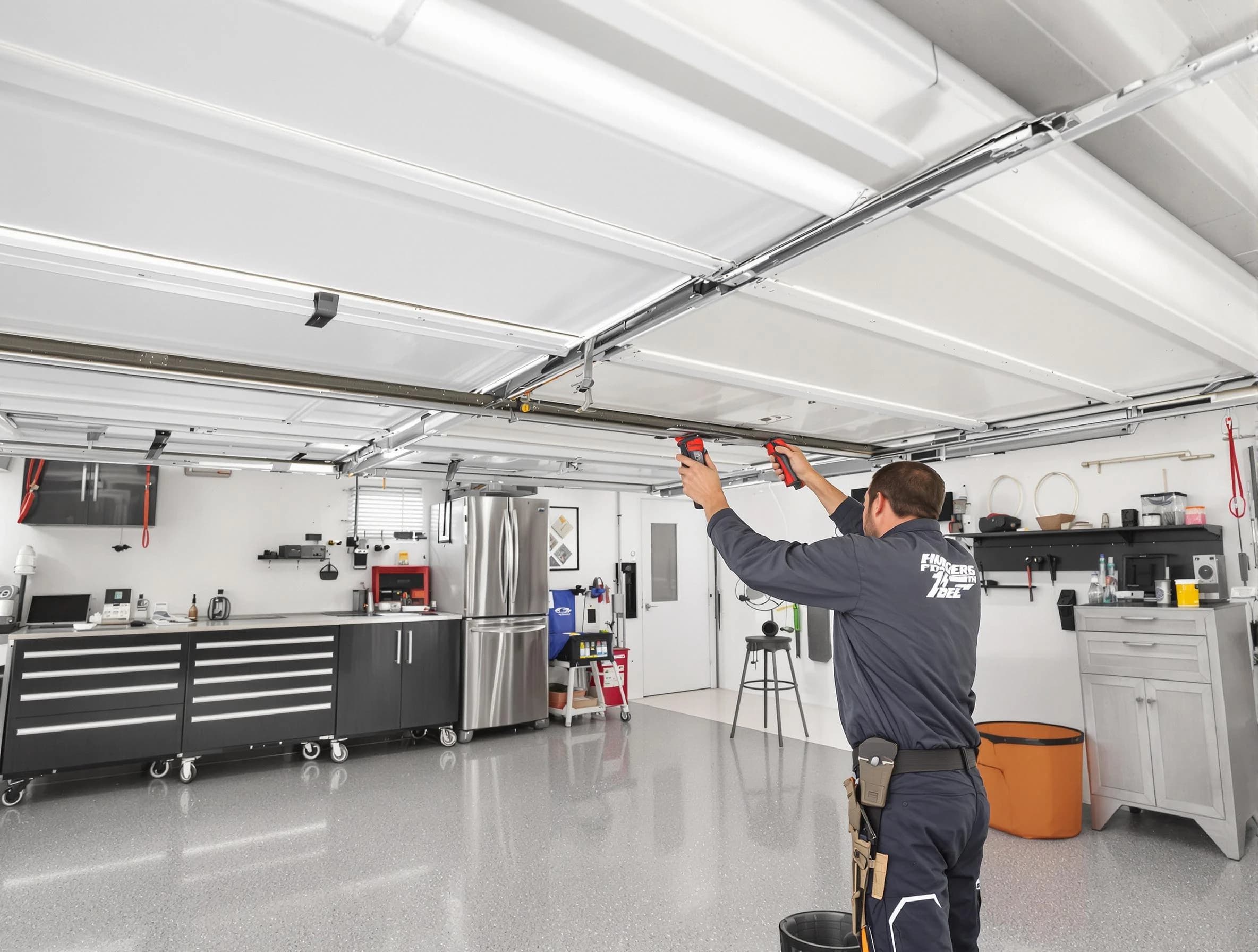 Overhead garage door repair service by McCalla Garage Door Repair in McCalla