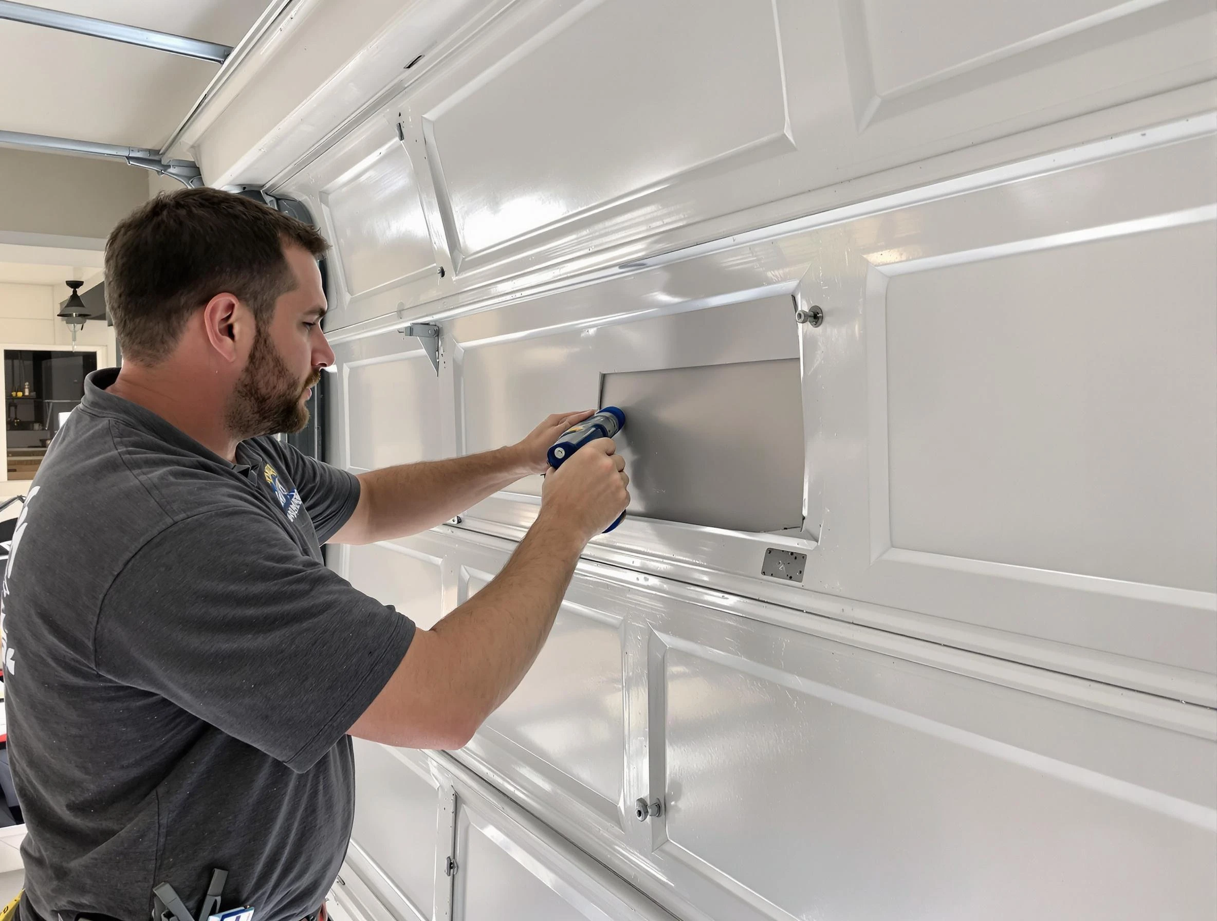 Garage door panel repair by McCalla Garage Door Repair in McCalla