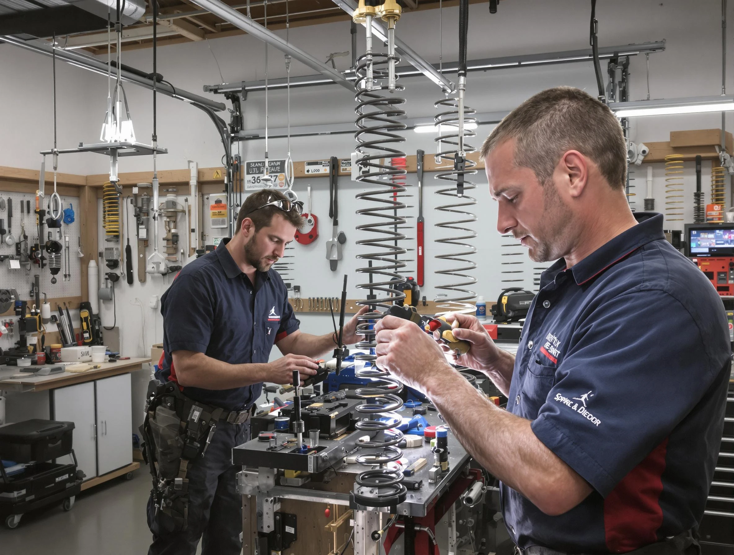 Garage door spring repair service by McCalla Garage Door Repair in McCalla